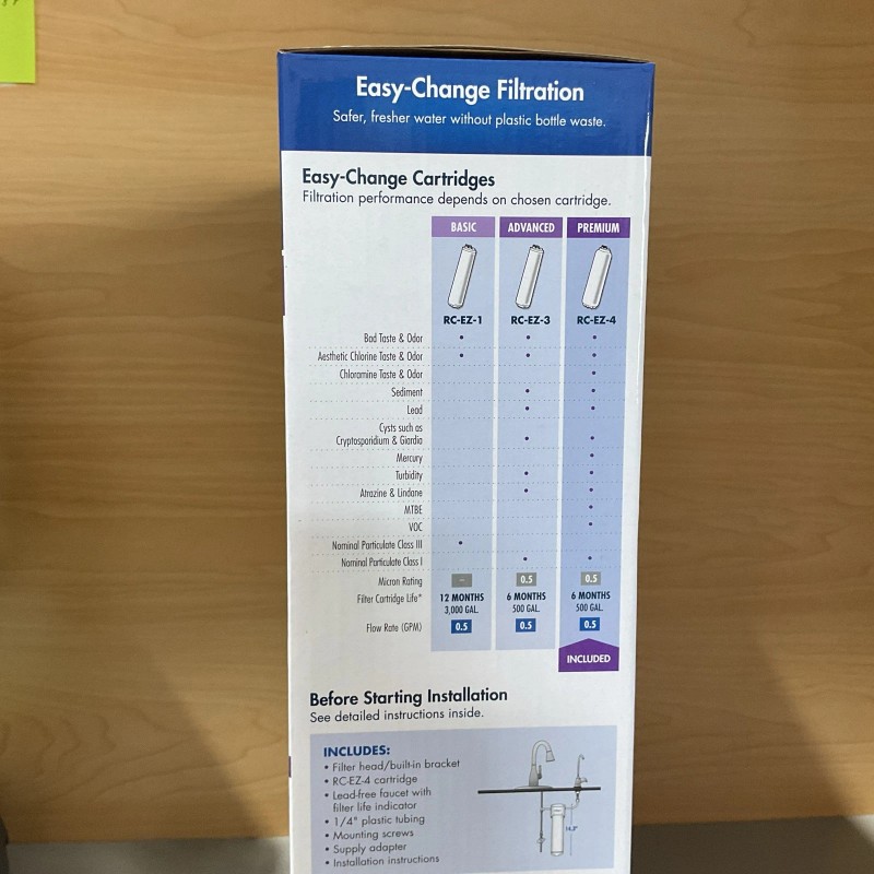 Culligan Easy-Change Under Sink Drinking Water System Level 4 Filter