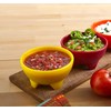 IMUSA USA Plastic Salsa Dishes 3-Piece, Red, Orange, Green