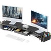 gianotter Dual Monitor Stand Riser, Desk Organizer With Drawer and