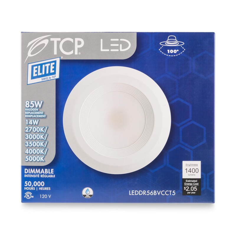 TCP LEDDR56BVCCT5 5/6 Inch LED Beveled Downlight - 50,000 Hour