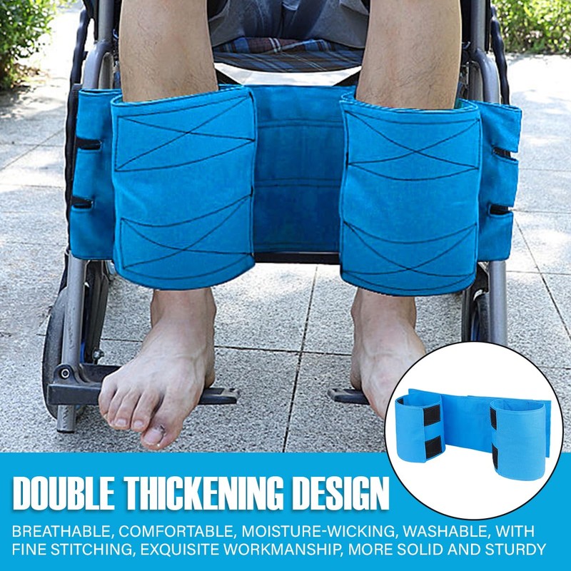DOERDO Wheelchair Leg Strap Footrest Restraint Prevent Falls and Slipping,