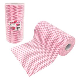 SHD009 Anti-Bacterial Counter Cloth Roll Thick, Pink, 60 Cut