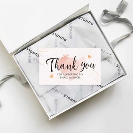 NT-ling 180Pcs 2x3.5 Inch Thank You for Your Support Business Cards Thanks Greeting Cards, Colorful Thanks Card Thank You for Order Card for Online Shop Retail Store Customer Package Insert (Flowers)