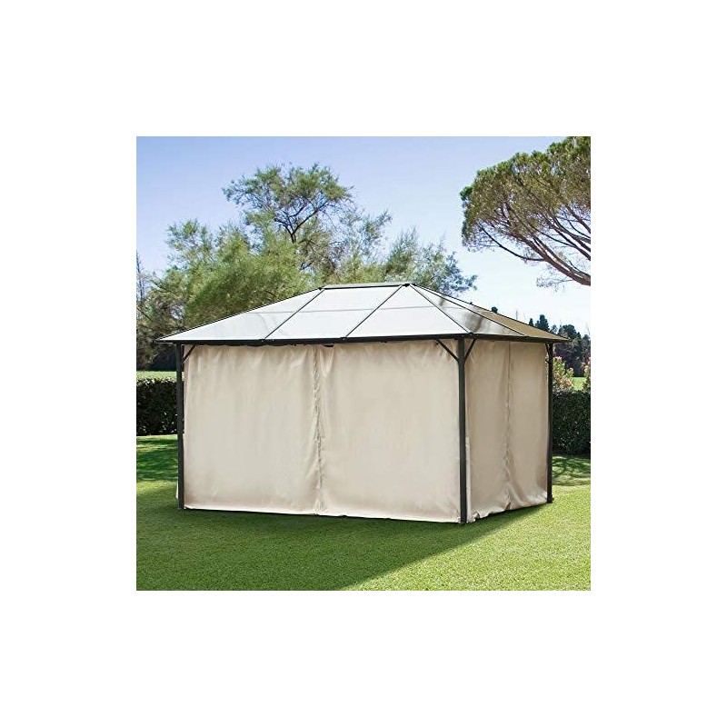 Outsunny 10' x 12' Universal Gazebo Sidewall Set with Panels,