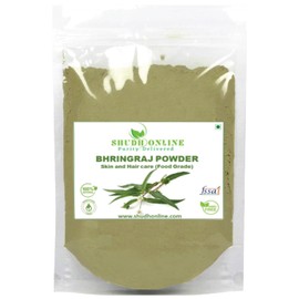 Bhringraj Powder Organic for Hair Growth (3.5 oz - 0.2 lb) Eclipta Alba for Hair Growth - False Daisy Herb Bhringraj - Karisalankanni Eclipta Prostrata (100g)