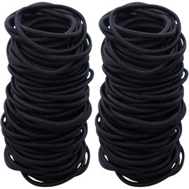 Pack of 200 Girls Hair Bobbles Hair Bobbles Black Metal Free Small Rubber Bands Ponytail Hair Bobbles Hair Bobbles Thin Hair Accessories for Girls Men Women