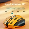 Uineer Bluetooth Mouse,Tri-Mode (BT 5.0/4.0+2.4G Hz),Visible Battery Level,Rechargeable Ergonomic Wireless