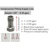 Compression 3/8" Supply Line Adapter Flow Controller PCA Low Flow