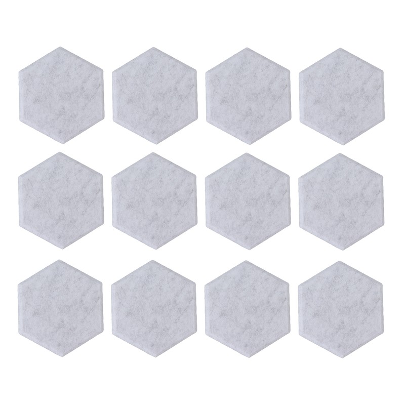 12PCS Hexagon Acoustic Panels High Density Sound Absorbing Panels Sound