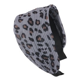 axy Wide Headband with Leo Look – Vintage Beautiful Headband Hair Accessories Women's Hair Band HR30b (Model 3), model 3