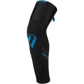 7iDP Transition Knee/Shin Pads for Mountain Biking, Black, X-Large