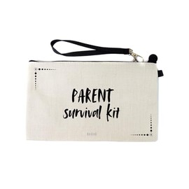 Gifts or Presents for Parents, Parent Survival Kit, Novelty Bag for Cosmetic Makup Bags, Pencil Case, Travel Organiser Zipper Pouch - cb1759