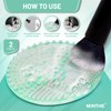 MINTHE™ Makeup Brush Cleaner Mat | 2 Pack | Silicone