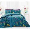 Dreams & Drapes - Ingrid Floral Print Reversible Duvet Cover