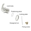 5/8 Inch Thumb Operated Cam Lock, 5 Pcs, Chrome-Finish