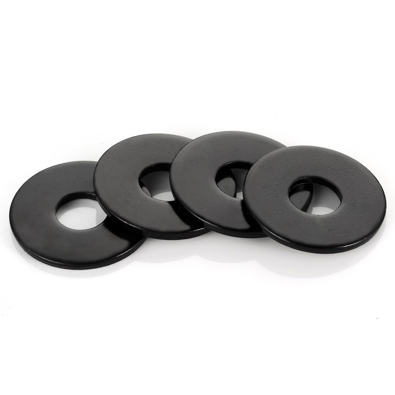 50 PCS 1/4" Stainless Flat Washers, 7/10" Outer Diameter, 18-8