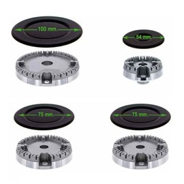 Electrotode Burner Compatible with Teka, Fagor and Balay Stove (Mat + Base)