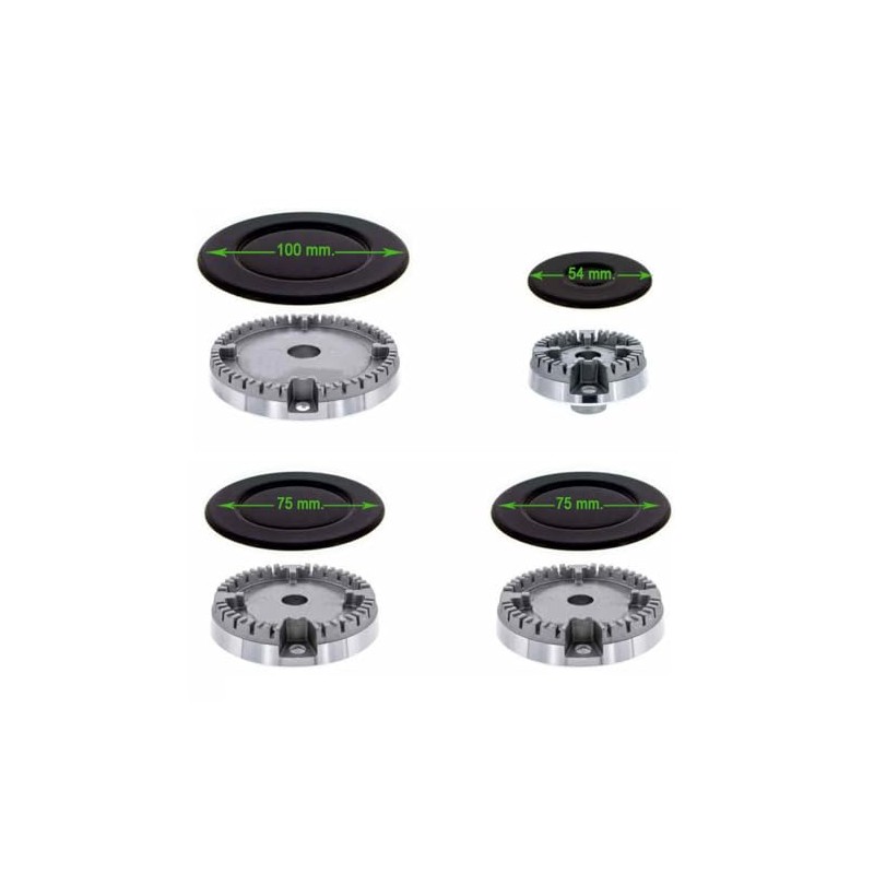 Electrotode Burner Compatible with Teka, Fagor and Balay Stove (Mat