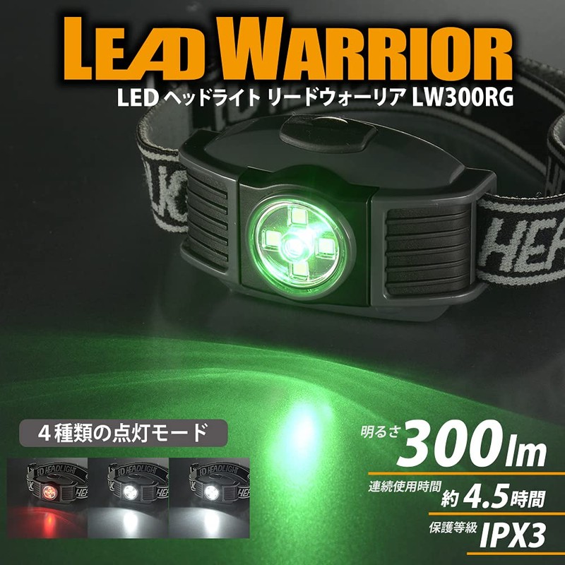 Ohm Electric LC-LW300RG-K 08-1327 OHM LED Headlight, LEAD WARRIOR 300