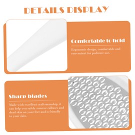 BIUDECO Pcs Stainless Steel Foot File Rasp for Heel Repair Dead Skin Removal Pedicure Trimmer Foot Care Tool