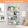 upsimples 12 Pack Acrylic Shelves Wall Organizer and Storage, 15"