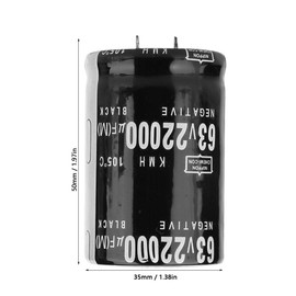 Aluminium Electrolytic Capacitor 63V 22000μF 105 Standard (SN) Terminal 35x50mm Capacitor