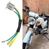 EMSea 4Pcs 3-Wire Motorcycle Headlight Bulb Holder Compatible with Jialing