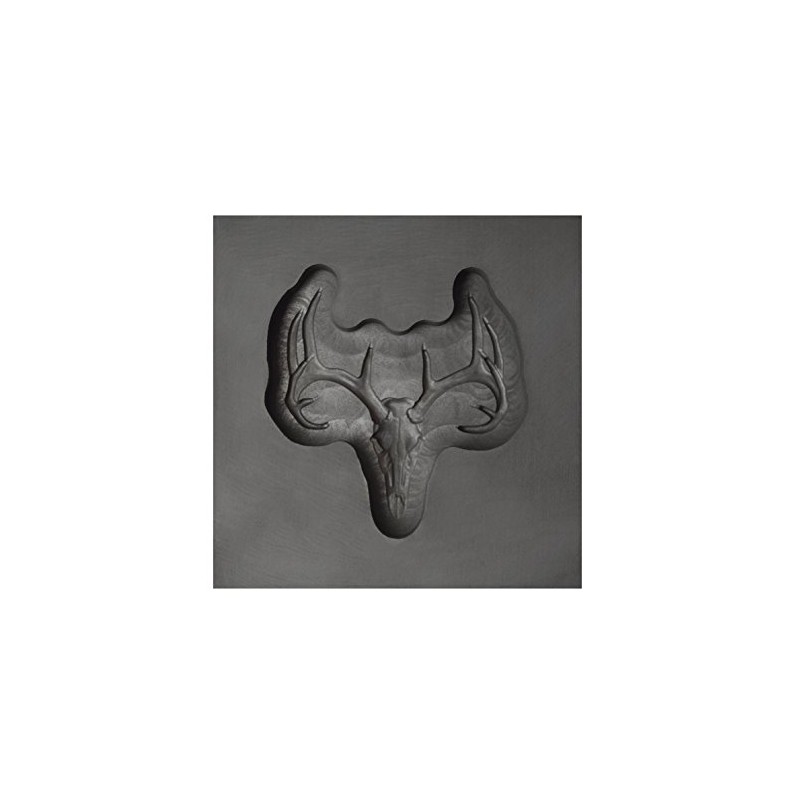 Medium - Deer Skull 3D Graphite Ingot Mold for Precious