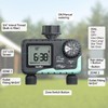 RAINPOINT Water Timer 2-Outlet, Digital Sprinkler Timer with Rain Delay/Manual/Automatic