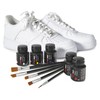 Forcefield unisex adult Paint Kit for Shoes, Black, White, Red,