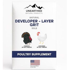 Unearthed Layer Grit, Poultry Grit Supplement, Naturally Mined, 50 lbs