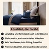 Amqua Bed Sheet, 180 x 200 cm, Cotton Dark Blue,