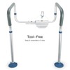 GreenChief Toilet Safety Rail, Medical Bathroom Safety Frame for Elderly,