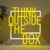 "Think Outside The Box" Neon Sign Letter Neon Light for