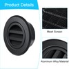PATIKIL 4 Inch Soffit Vents, Aluminum Air Vent Cover Exhaust