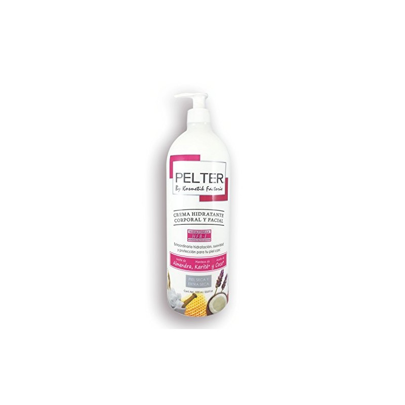 Crema Pelter Hidratante Corporal Facial Aceite Almendras Manteca Karité Coco