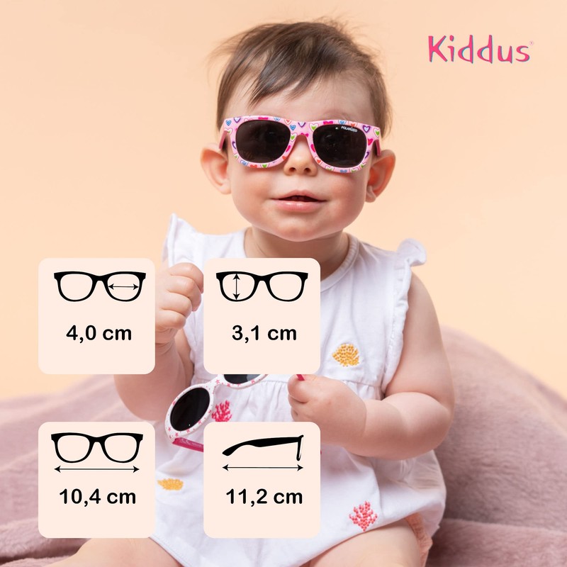 Kiddus Baby Sunglasses, Polarised Lenses, For Boys And Girls For