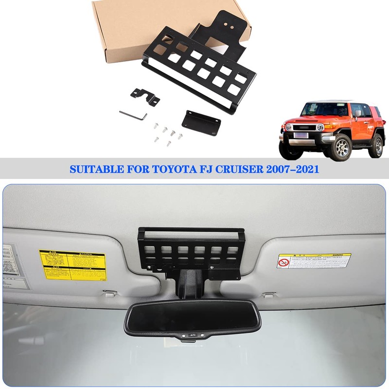 Inner Rearview Mirror Storage Rack Shelf Compatible with Toyota FJ