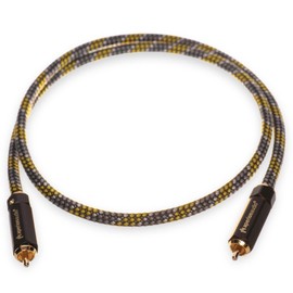 3FT RCA Cable, aperionaudio Male to Male RCA Audio Stereo Subwoofer Canle for Home Theater, HDTV, Amplifiers, HiFi Systems, Speakers?Mono Single?