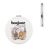 CMNIM Marie Aristocats Gifts Stacked Kittens Compact Mirror Bonjour Cats