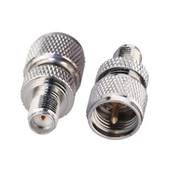 Mini UHF to SMA Coax Adapter TUOLNK SMA Female to Mini UHF Male RF Coaxial Connector for Wireless Antenna 2pcs