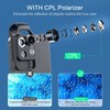 3X 200X Cell Phone Microscope Accessory with Lens, Portable Mini