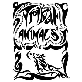 Tribal Animals Tattoo Design Book, Inspiration Guide, and Adult Coloring Book. 100s of Intricate High-Res Henna Body Ink Artwork Sketches by Professional Artists to Trace, Stencil or Freehand