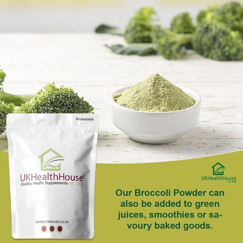 UKHealthHouse Broccoli Powder | Contains Activated Sulforaphane Supplement | Potent