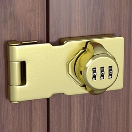 Unlock 180-Degree Password Lock (3-Dial) (Gold) Combination Lock