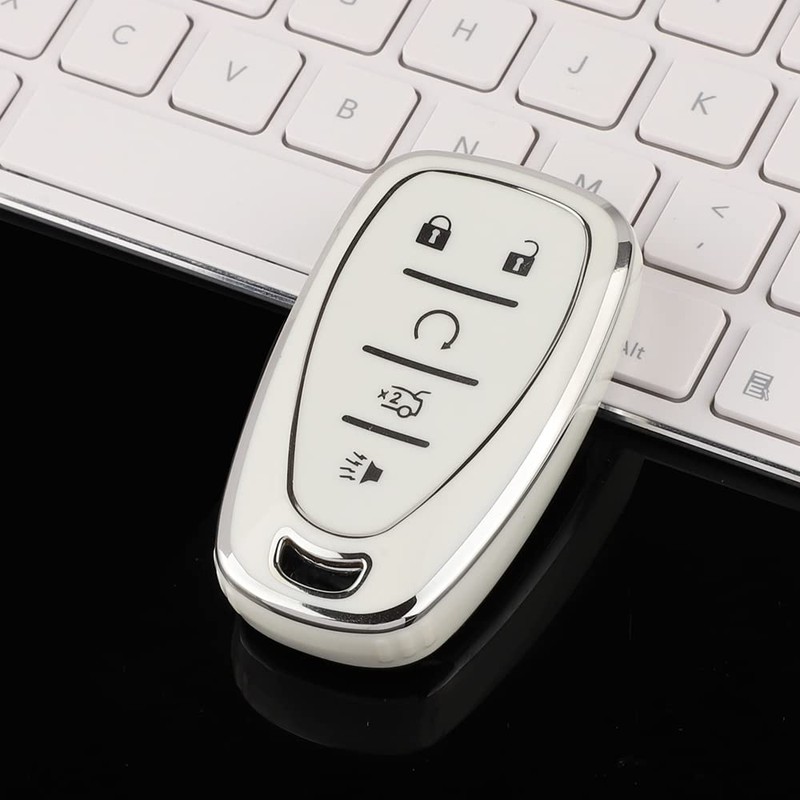 LECART TPU Smart Key Case for Chevy Equinox Accessories Malibu