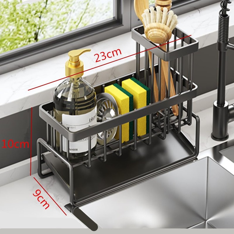 Kitchen Sink Caddy, Kitchen Sink Caddy with Auto Draining Tray,