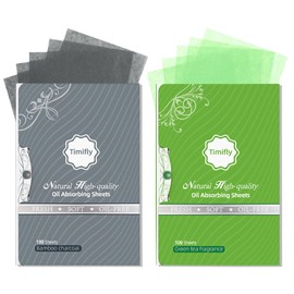 Erinde Oil Blotting Paper, 200 Sheets Fresh, Smooth Face Paper, Green Tea & Bamboo Charcoal, Soft, Anti-Glare, Oil Release, Instant Absorbent, Tear Resistant, Oil Blotting Film, Skin-friendly, Greasy