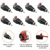 EUZUXU RCA Adapter, RCA Male Adapter Terminal Block, Solderable RCA