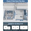 LIONONLY Expandable Roll Up Dish Drying Rack, 304 Stainless Steel